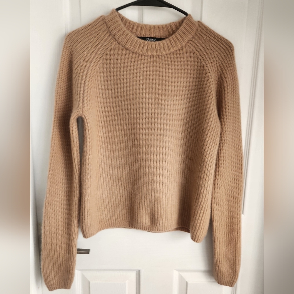 Mongolian Cashmere Fisherman Crewneck Sweater - Picture 3 of 9